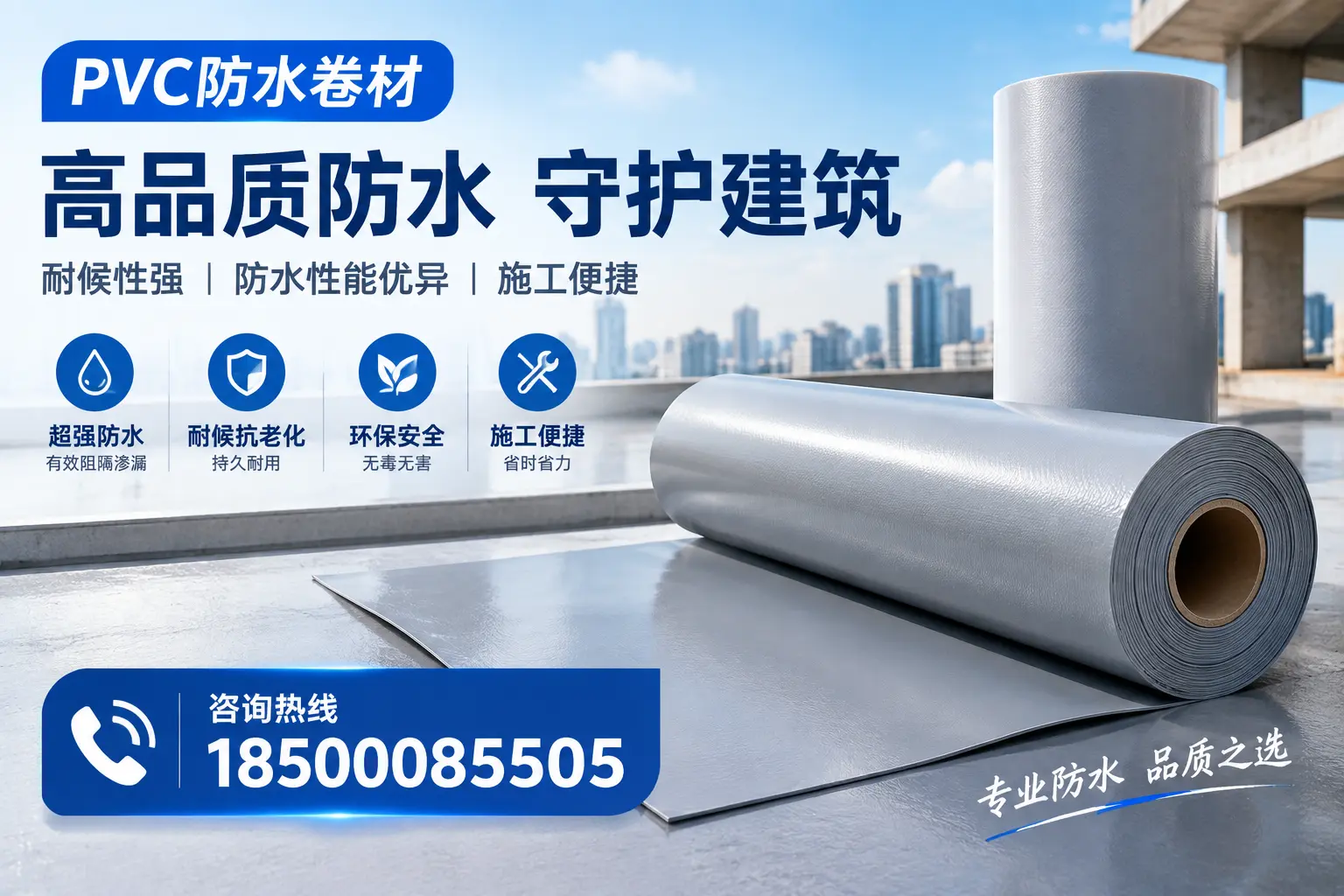 PVC防水卷材的防水效果评测，适合大同的科学依据